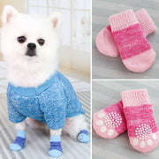 4Pcs Warm Puppy Dog Shoes